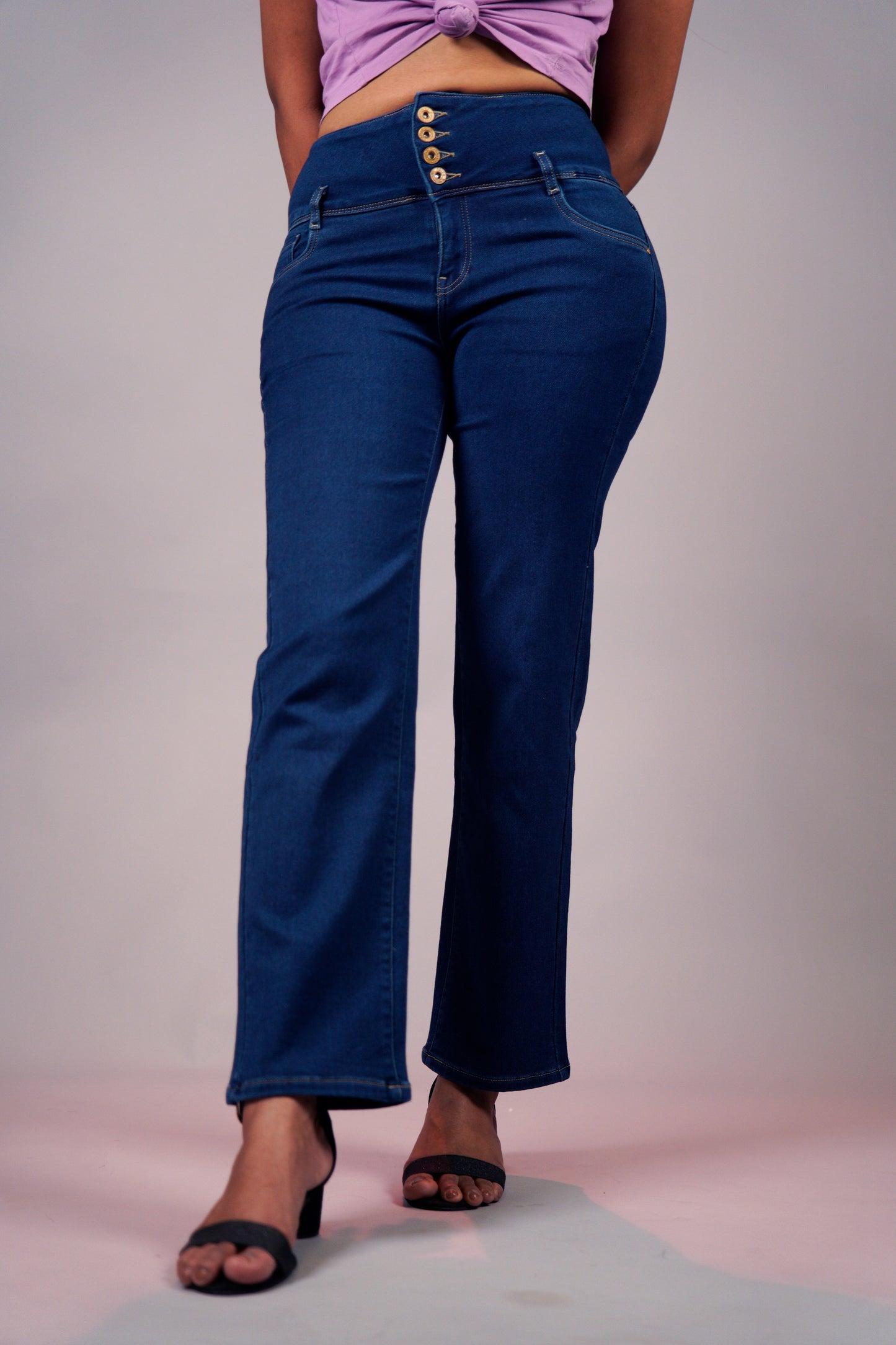 Buttoned Bliss Jeans